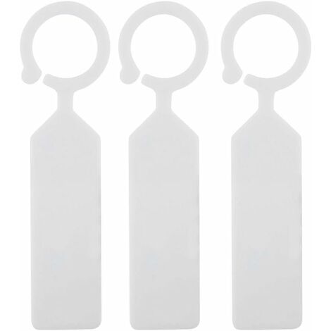 100pcs Étiquettes Marque Plantes Plastique arbre de la plante imperméable Tags jardin en plastique épais étiquettes suspendues Étiquettes de plantes de fleurs(blanc ) (1/6)