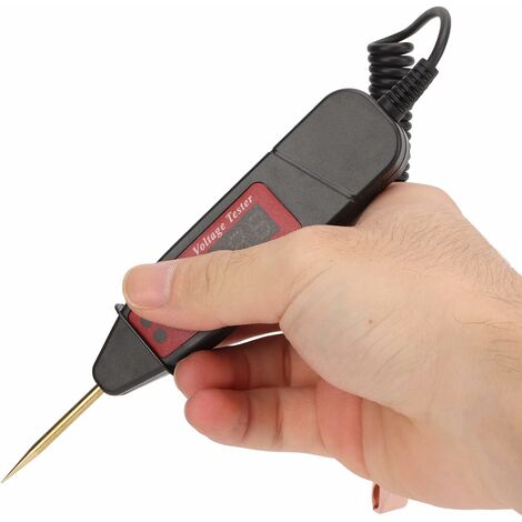 Testeur de circuit de tension de camion de voiture, affichage numérique,  longue sonde, stylo, ampoule, outils