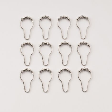 Paquet De 14 Anneaux De Rideau De Douche Avec Crochets Pour Suspendre Et Organiser 96855290