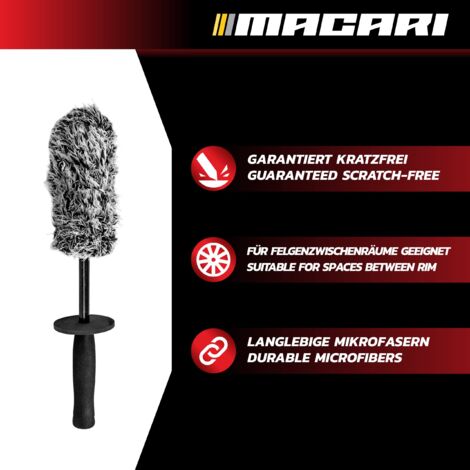 Produit Jantes Voiture Set De 3 Brosses Pour Jantes - Microfibre Douce, 30cm, Nettoyage Sans Rayures Nettoyage Jantes Voiture