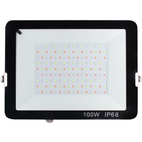 2 Projecteurs LED RGB Extérieur 100W Indmird - 16 Couleurs, IP66, Télécommande | Pour Jardin, Fêtes