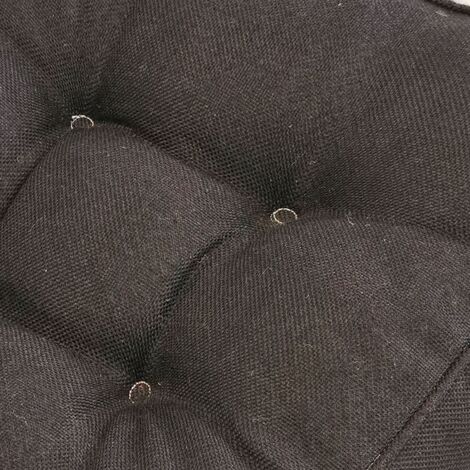 Coussin De Chaise Carré Antidérapant Et Imperméable | 40x40x10 Cm, Noir, Pour Jardin/Bureau