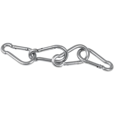 PRIOstahl Mousqueton De Balançoire 140 Mm – Fixation Galvanisée Pour Intérieur Et Extérieur