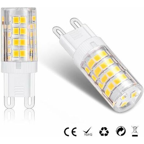 G9 LED Lampe Ampoules, Blanc Chaud 3000K 5W Lumiere équivalent aux ampoules halogènes de 40 W 420 lumens not dimmable, lot de 10