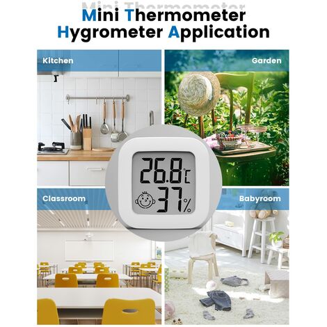 Lot De 2 Thermomètres Hygromètre D'intérieur Bluetooth - Humidimètre