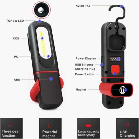 Lampe ontale étanche à batterie LED USB portable - Chine Éclairage extérieur, phares