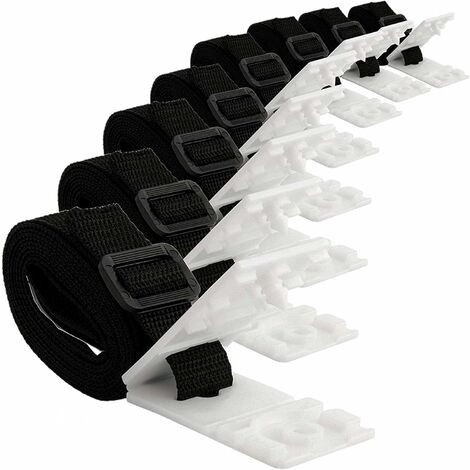 Kit de fixation pour bâche solaire de piscine - 8 sangles de couverture solaire - Kit de sangles pour couverture solaire pour système d'enrouleurs Mobiles, bâches et couvertures de Piscine