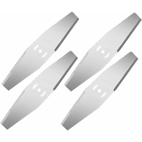 Tinor – Lames de débroussailleuse en acier inoxydable – Lot de 4 – Trou de 5 mm – Pour coupe-herbe et tondeuses à gazon