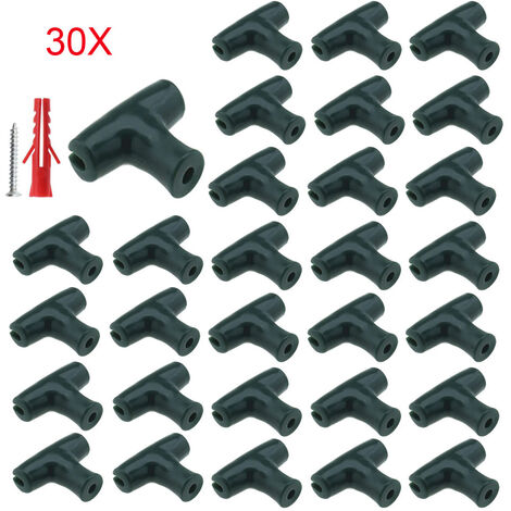 SPRINGOS Lot de 20 pinces de fixation pour ruban de clôture SPRINGOS Lot de 20 pinces de fixation pour ruban de clôture