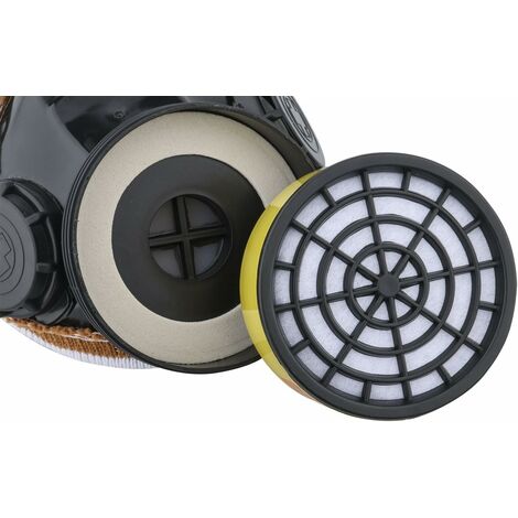 ANUNU Protective Mask with 20 Filters, Respirator with Replaceable Filters for Paint, Epoxy Resin, Soldering, Woodworking and Other Protective Work ANUNU Protective Mask with 20 Filters, Respirator with Replaceable Filters for Paint, Epoxy Resin, Soldering, Woodworking and Other Protective Work