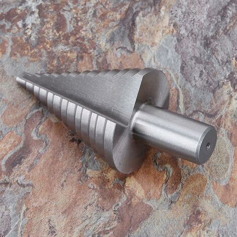 Fraise Metal Foret étagé, HSS Titane (5 ~ 35 Mm) Foret HSS Axe Triangulaire De 10 Mm à 13 Niveaux Pour Bois, Plastique, Laiton, Aluminium, PVC Foret Conique