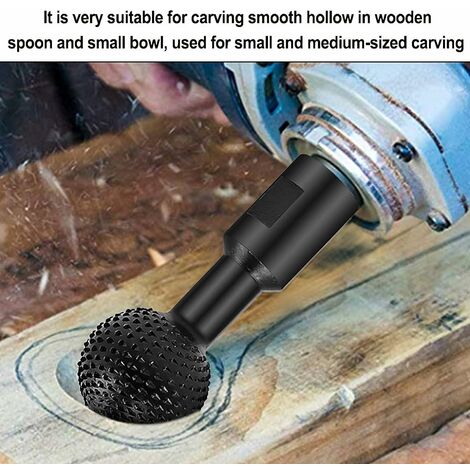 Fraise Rotative Sphérique 40mm - Filetage 14mm Pour Meuleuse D'Angle 115/125 - Acier Carbone