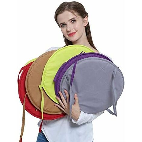 HKJGNH Jardin Rond Galette de Chaise Confortables, Coussin de Sol pour Intérieur et Extérieur, Coussin Chaise de Cuisine Couleur Unie Nordique( Colour 8,45x45cm