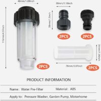 Zhongtou Filtre Pompe Pour Nettoyeur Haute Pression Filtre à Eau 3/4
