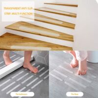 24 Autocollants Antidérapants Transparents Pour Douche Et Baignoire - Adhésif Fort, Facile à Poser Et Retirer - 7