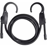 Tendeur Crochet en Acier Ouverture Extra Large, Elastiques Tendeur Bagage avec Mousqueton, Noir