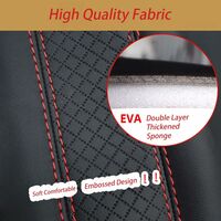 HYGGLY 2 Pièces Rembourrage De Ceinture De SéCurité De Voiture Pour Peugeot 306, Coussinets De Ceinture De Sécurité De Voiture Protège Ceinture De Sécurité Auto Interior Accessories,Red2