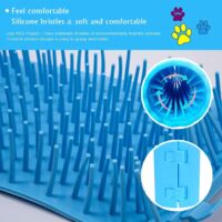 Gobelet Nettoyeur En Silicone Pour Pattes Chiens Et Chats - Bleu