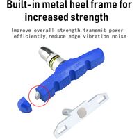 SOMMET 2 Paires V-Brake Patins De Frein 70mm V Bike Plaquettes De Frein De Vélo Avec écrous Hexagonaux Et Entretoises Ensemble De Blocs De Frein Vélo Set 70 Mm VSP70BLACK