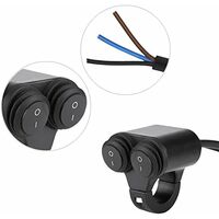 Interrupteur Guidon Moto Universel 22mm - Double Bouton Pour Phares, Claxon, Antibrouillard