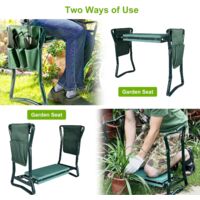 Tabouret Portable En Mousse – Léger, Confortable, Idéal Jardinage, Camping, Pêche – Porte-ceinture Inclus - 9