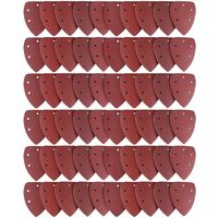 Lot de 60 Feuilles Abrasives, Papier de Ponçage 40/60/80/100/120/180/240/320/400/800 Idéal pour Ponceuse Multifonction