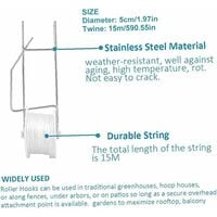Lot De 10 Crochets De Plantation Pour Tomates, Rouleau De Ficelle Clips De Support Pour Legumes De~p146679170