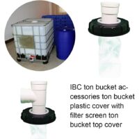 90°Filtre à Couvercle IBC, Filtre à Eau De Pluie En Nylon 163 Mm, Lavable Avec Couvercle Pour