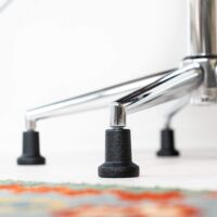 Roulettes pour Fauteuil de bureau Universelles - WAYTEX - Diamètre 50 mm - Sol dur - Lot de 5 - Maison