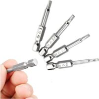 6 Embouts Hex Magnétiques 3/32" - Tige 1/4" Longueur 2" S2 - Uxcell - Neuf