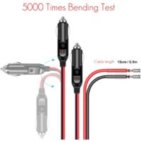 Adaptateur allume-cigare mâle 12 V-14 V 20 A avec fil de câble pour inverseur de voiture, pompe à air, tasse électrique et bricolage Adaptateur allume-cigare mâle 12 V-14 V 20 A avec fil de câble pour inverseur de voiture, pompe à air, tasse électrique et bricolage