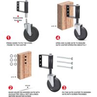 Rollentechnik Roulette De Portail à Ressort - Pour Portail