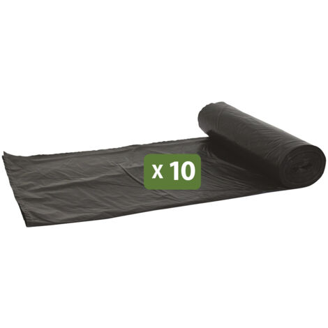 Pack and Move - Lot 10 Grands Sacs Poubelles Résistants Pour Déménagement - 120 L - Sacs Poubelles Pour Gros Volumes