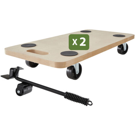 Pack and Move - Kit levier soulève Meubles - 2 Chariot Roulettes 150 kg - Lève Porte 100 KG - Pour meubles lourds - Déplacer meubles et Portes (1/5)