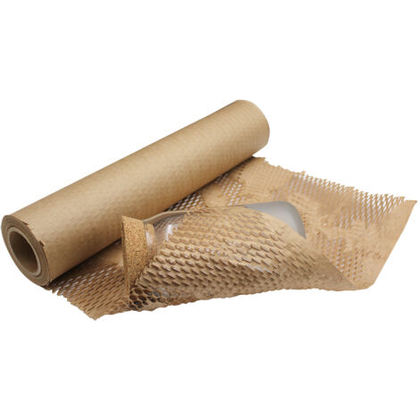 Pack and Move - Papier d'Emballage Nid d'Abeille - 0,4 x 25 m - Rouleau Protection Déménagement et Expédition - Emballer, Protéger, Rembourrer (1/5)
