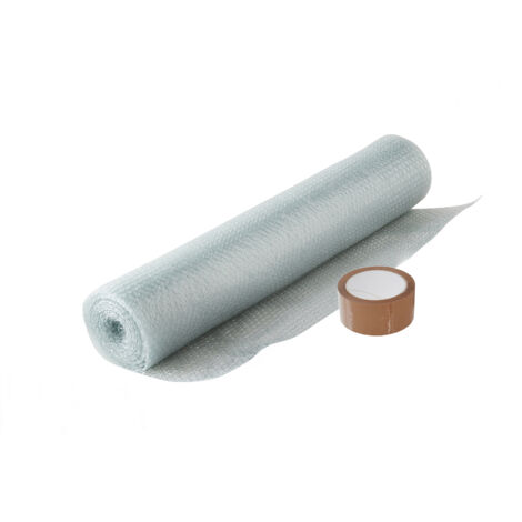 Pack And Move - Film À Bulle Recyclé - 0,5 X 5 M - Déménagement, Expédition Et Protection - Papier Bulle De Qualité + 1 Adhésif