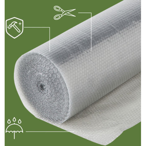 Realpack Rouleau De Papier Bulle Transparent 500 Mm X 100 M