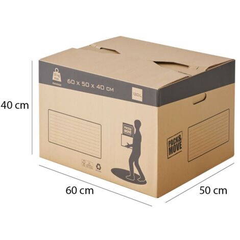 Lot Carton D'Expédition Ou Déménagement 40X30X20 Cm -10 Fabriqué En
