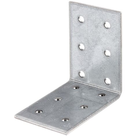 Équerre de fixation galvanisée Sendzimir 60 x 60 x 40 mm – Set de 50 pièces – Pour applications construction et réparations – Alberts