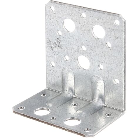 Équerre renforcée – galvanisée Sendzimir – 50 x 90 x 80 mm – Marque Alberts (1/2)
