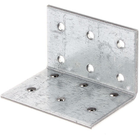 Platine d’assemblage – en acier galvanisé Sendzimir 40 x 40 x 60 mm – Set de 20 pièces – Marque Alberts