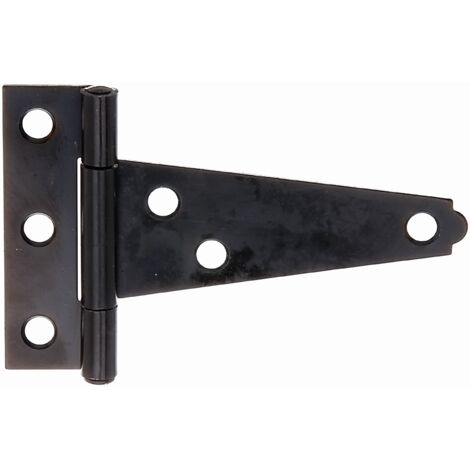 Charnières de malle – 75 mm – en acier laqué noir – set de 25 pièces avec goupille rivetée et trous fraisés – Marque Alberts (1/2)