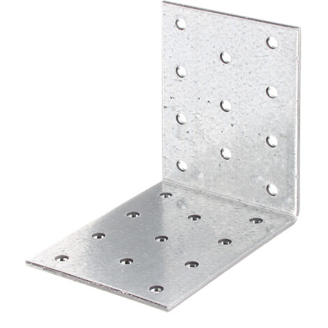 Équerre d'assemblage Galvanisé Sendzimir 80 x 80 x 60 mm Set de 15 pièces