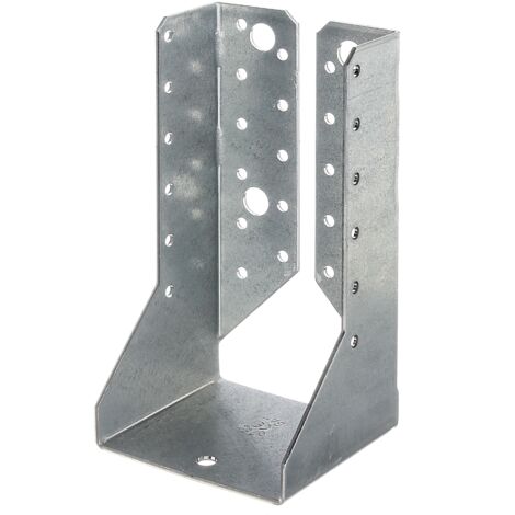 Sabot de charpente 76 x 152 mm – Acier galvanisé sendzimir – Fixation latérale compacte – Montage renforcé 4 trous Ø 11 mm – Alberts