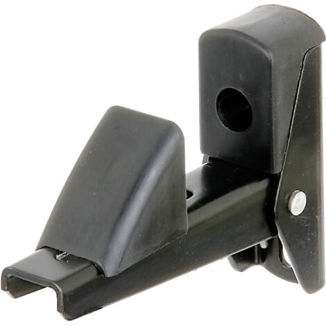 Butée de volet automatique en aluminium – fermeture pratique avec écartement réglable de 15 à 50 mm – laquée noire – Marque Alberts