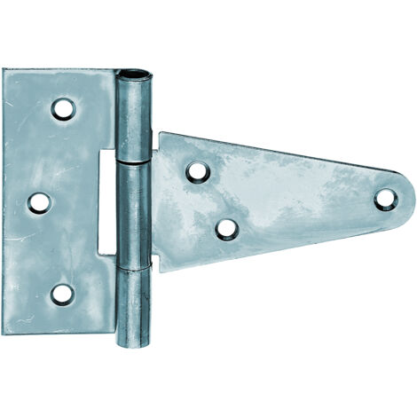 Charnière anglaise zinguée – avec goupille détachée – pour volets et coffres – Bande 102 mm – Largeur charnière 40 mm – Marque Alberts