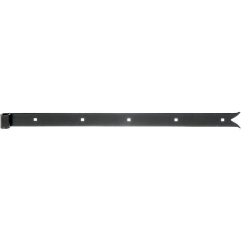 Penture droite noire – 600 mm – bout queue de carpe avec gond Ø 14 mm – Marque Alberts