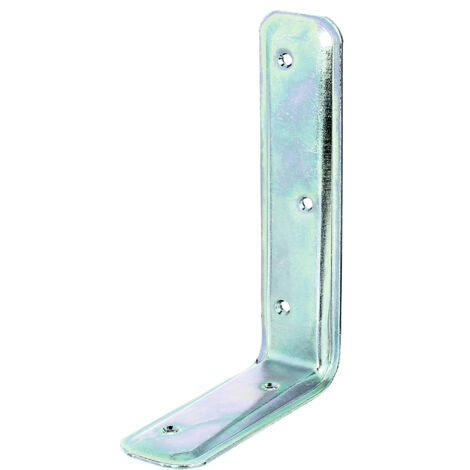 Équerre de Support Gaufrée – Zinguée – Passivée en Couche Épaisse – 100 x 160 x 40 mm – Marque Alberts (1/2)