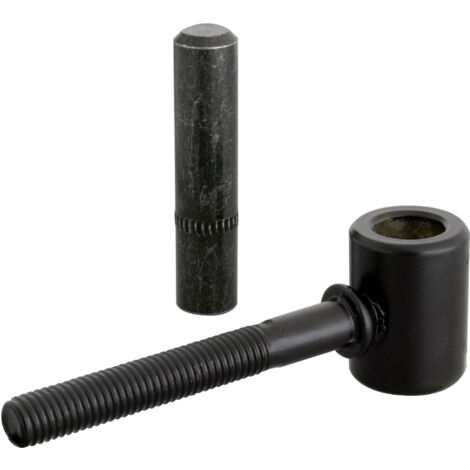 Gond à visser M10 zingué – Fixation pour volets et portails – Longueur 125 mm – Acier traité contre humidité et corrosion – Alberts