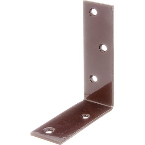 Équerre de poutre à ailes inégales 75 x 100 mm – Acier galvanisé brun – Marque Alberts (1/2)
